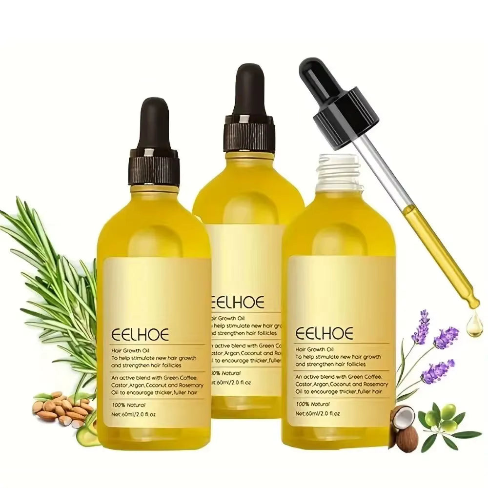Natural Hair Growth Oil Rosemary Anti Hair Loss Regrowth Moisturizing Repair Anti Baldness Fast Hair Growth Serum Oil