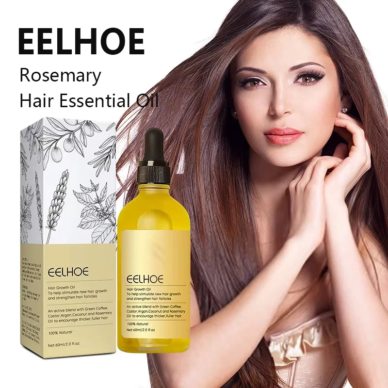 Natural Hair Growth Oil Rosemary Anti Hair Loss Regrowth Moisturizing Repair Anti Baldness Fast Hair Growth Serum Oil
